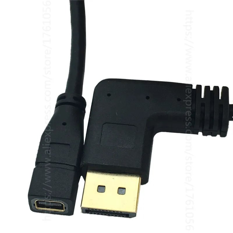 Кабель-адаптер для видеосъемки папа в мини-DisplayPort с прямым углом 90 градусов-от M/F DP