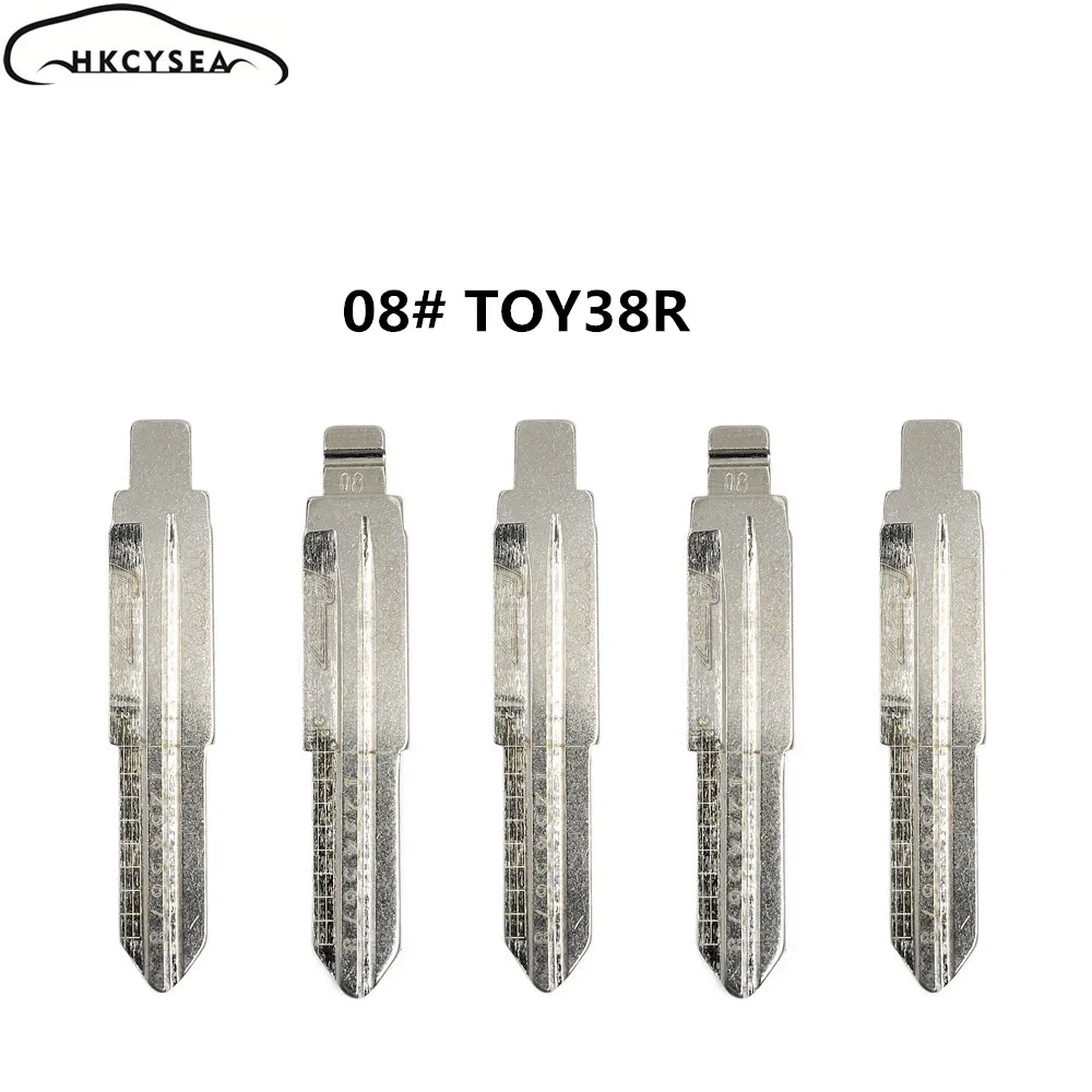 HKCYSEA гравированные линии чистые резки Зубцов неразрезанный ключ лезвие 08 # TOY38R
