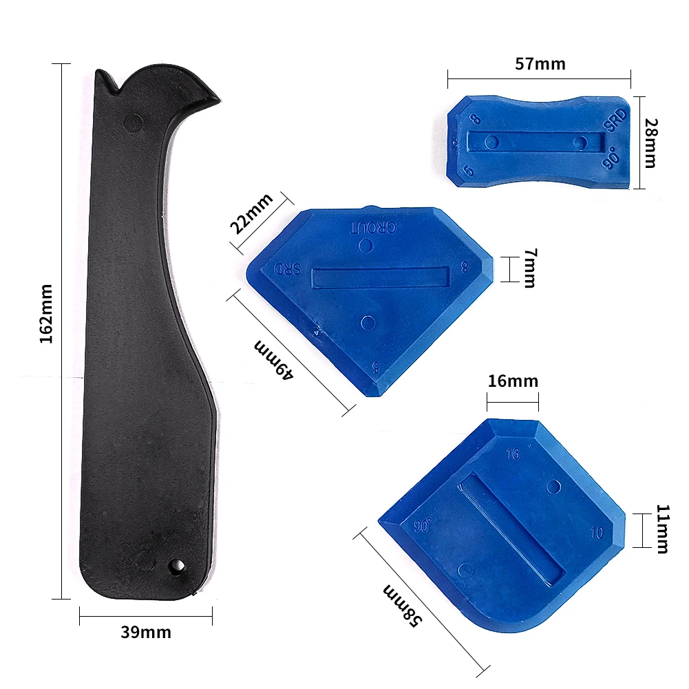 

Sealant Remover Scraper Caulking Tool Grout Kit Tools Glass Rubber Cleaning Squeegee Decoration Tools Set Accessories