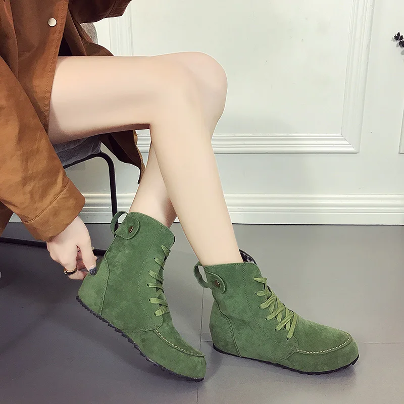 

Women Ethnic Ankle Boots Autumn Shoes for Lady Lace Up Round Toe Low Heel Roma Retro Boots Hot Designer Boots Shoes Women