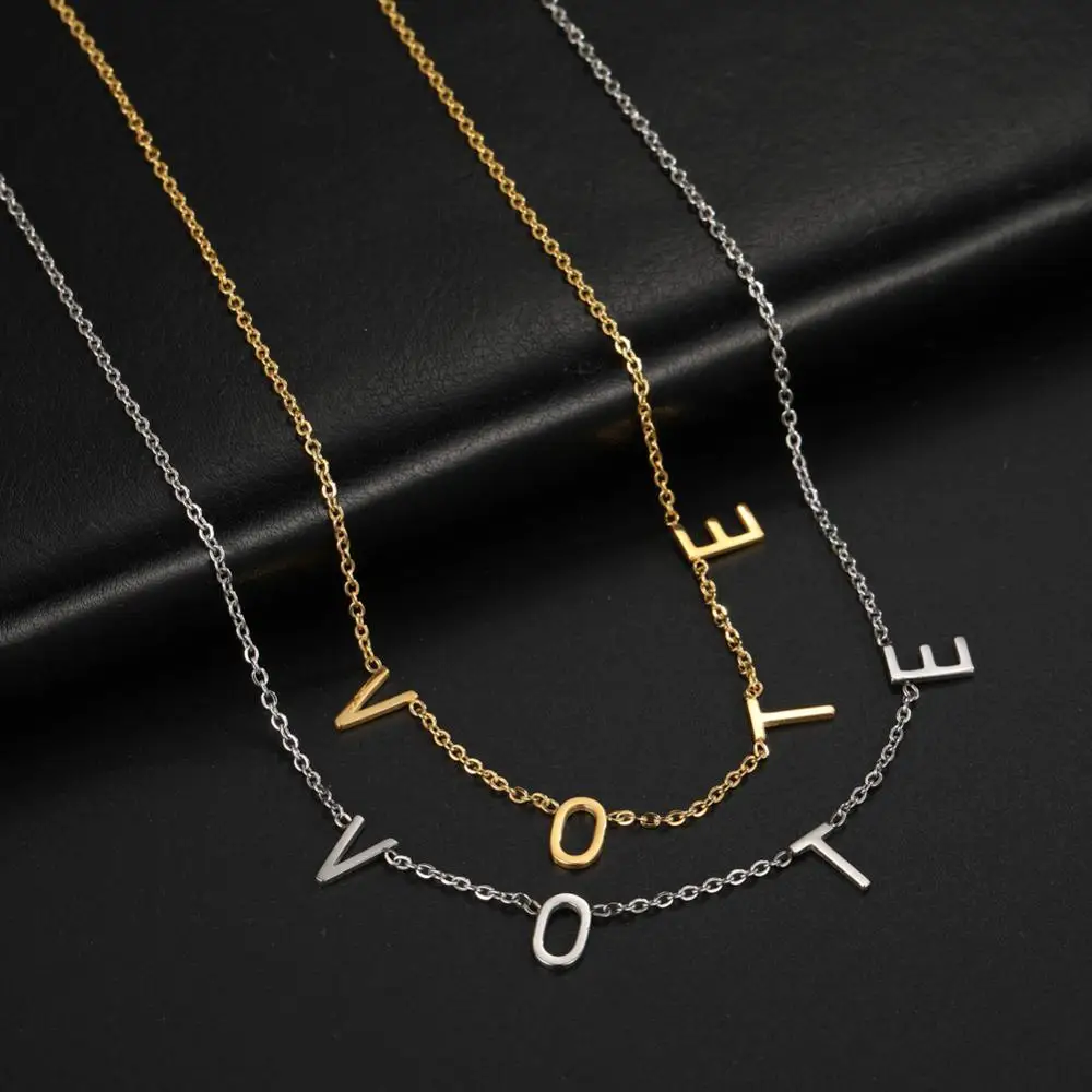 Женское Ожерелье с надписью из нержавеющей стали|Колье| |