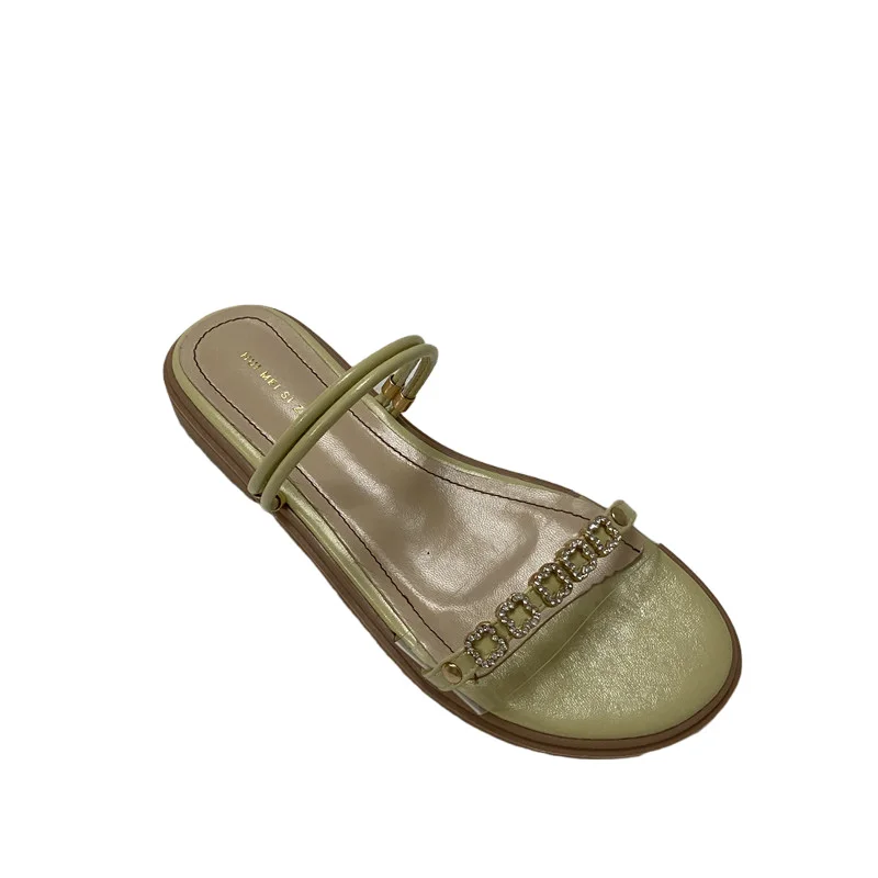 

Summer new style fairy wind two wear half slippers soft bottom non-slip flat sandals women