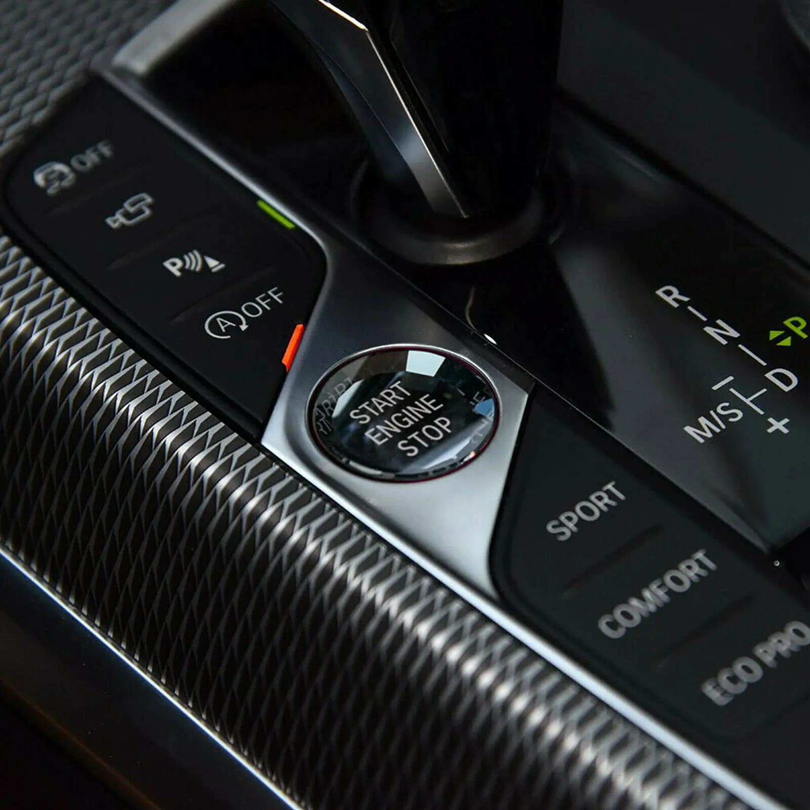Наклейка кнопка запуска крышка отделка украшение авто для BMW F шасси F30 F10|Лепнина