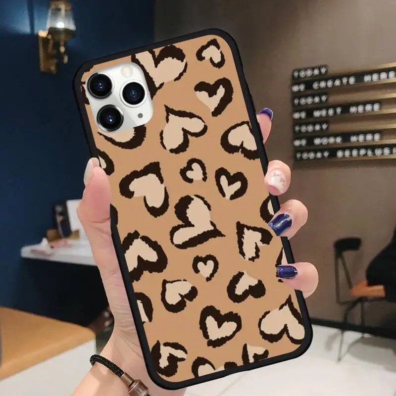 

Marble Leopard Phone Case for iPhone 11 12 pro XS MAX 8 7 6 6S Plus X 5S SE 2020 XR Soft silicone Cover Funda Shell