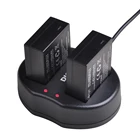 Аккумулятор BLC12E BLC12PP BLC12 DMW-BLC12, 2 шт., зарядное устройство с двумя USB-портами для Panasonic Lumix FZ1000,FZ200,FZ300,DMC-GX8,G5,G6,G7,GH2