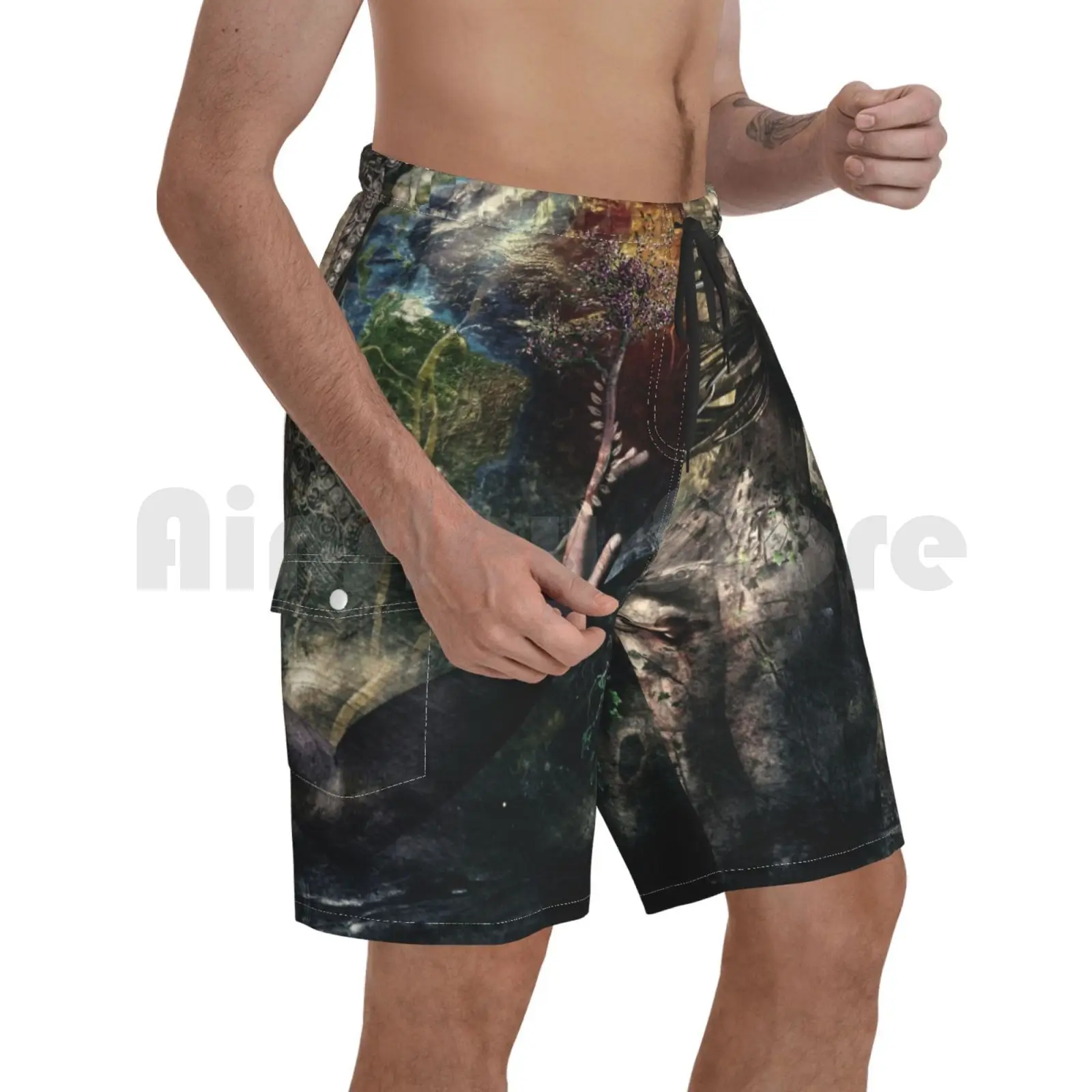 

Пляжные шорты Born Of , Soul Сферический укороченный Cameron Серый Born Of Graphic Design альбом