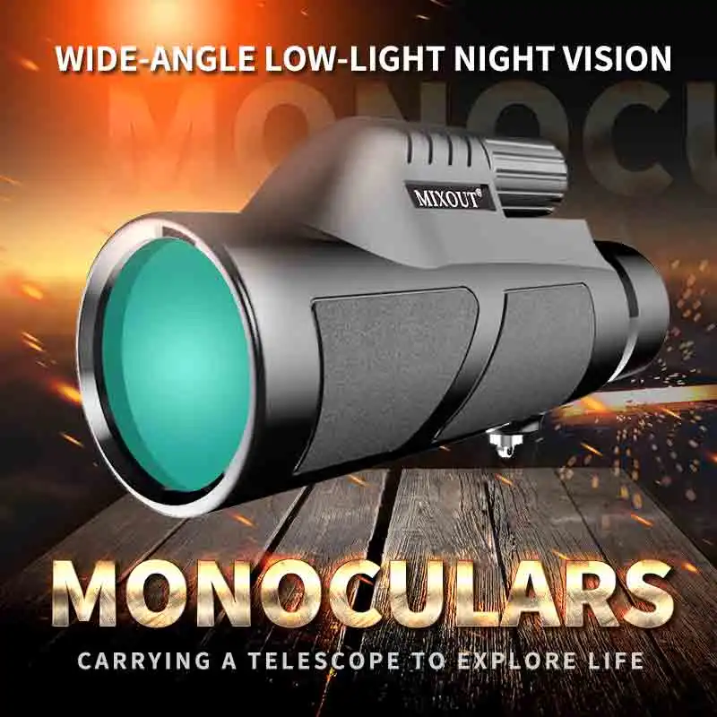 

Monocular 10x42 Powerful Monocular High Quality Zoom Great Handheld Telescope night vision Military HD Professional Hunting