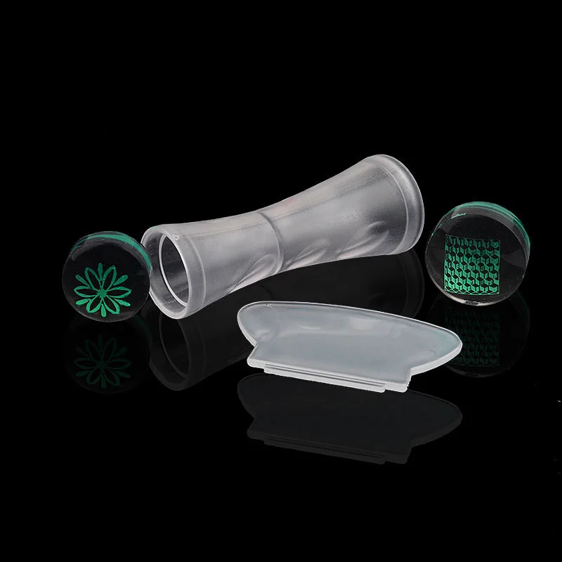 Новый 2 4 см 8 Двойные головки прозрачный желе скребок для ногтей набор