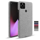 Ткань кожаный чехол Funda на стене для Google Pixel 5 5A 4A 4 3 3A 2 XL Pixel4a 5G Pixel5 Pixel5a тонкий ТКАННАЯ ретро жесткий чехол из поликарбоната