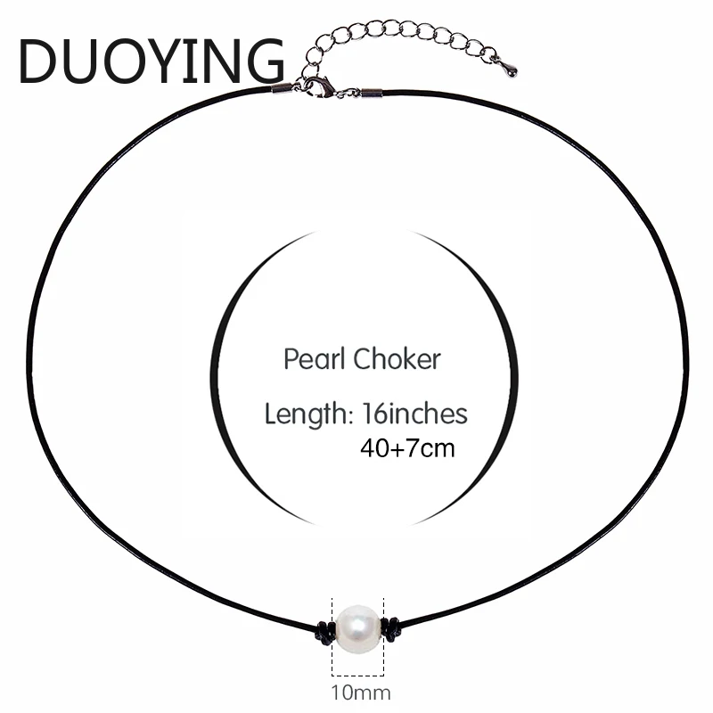 Ожерелье чокер из натурального жемчуга для девочек колье белого цвета ожерелье