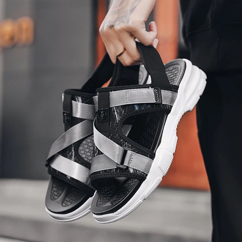 

Sandals-men Sandalias Deportivas Roman Sandals Men Sandale Ete Homme Summer Sandalet Erkek Leather Classic For 2020