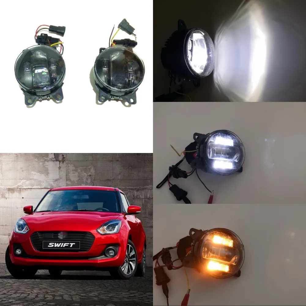 Июля King 6000 К 3000LM светодиодный противотуманный фонарь чехол для Suzuki Swift 2005 + 20 Вт