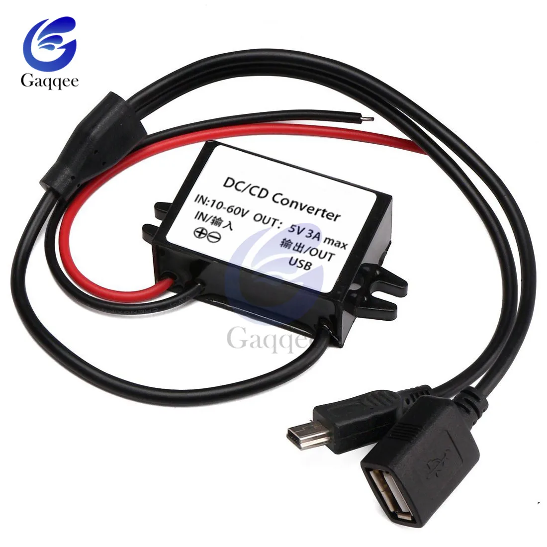 Dual Mini USB 12 В Преобразователь мощности для автомобильного аккумулятора Micro Mini USB изолированный понижающий преобразователь питания Modul низкая тепловая автоматическая защита - Цвет: Dual Mini USB
