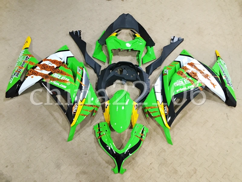 

Новый ABS мотоцикл обтекатели комплект подходит для KAWASAKI Ninja 300 2013 --- 2019 EX300 13 14 15 16 17 18 бодикон набор холодный зеленый