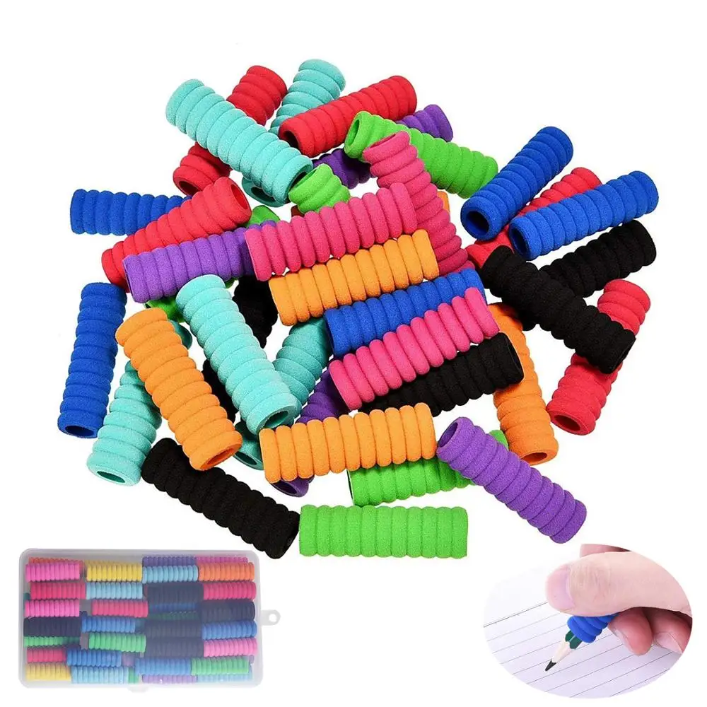 Пенопластовые карандаши 11 колец пенал мягкая пена для детей почерк разные