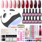 Гель-лак для ногтей COSCELIA, 7 мл, набор для маникюра, базовый топ с УФ-лампой, полуперманентный Гель-лак для ногтей, из России