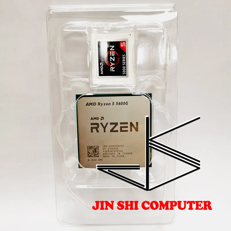 

AMD Ryzen 5 5600G R5 5600G 3.9GHz Six-Core Twelve-Thread 65W CPU Processor L3=16M 100-000000252 Socket AM4