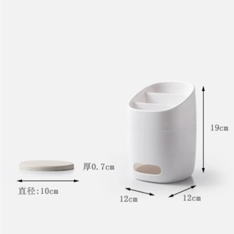 

Nordic Cutlery Drain Storage Rack Bucket Knife/Fork Plastic Cutlery Drai Tube Diatom Mud Quick-drying Kitchen Storage Accessorie