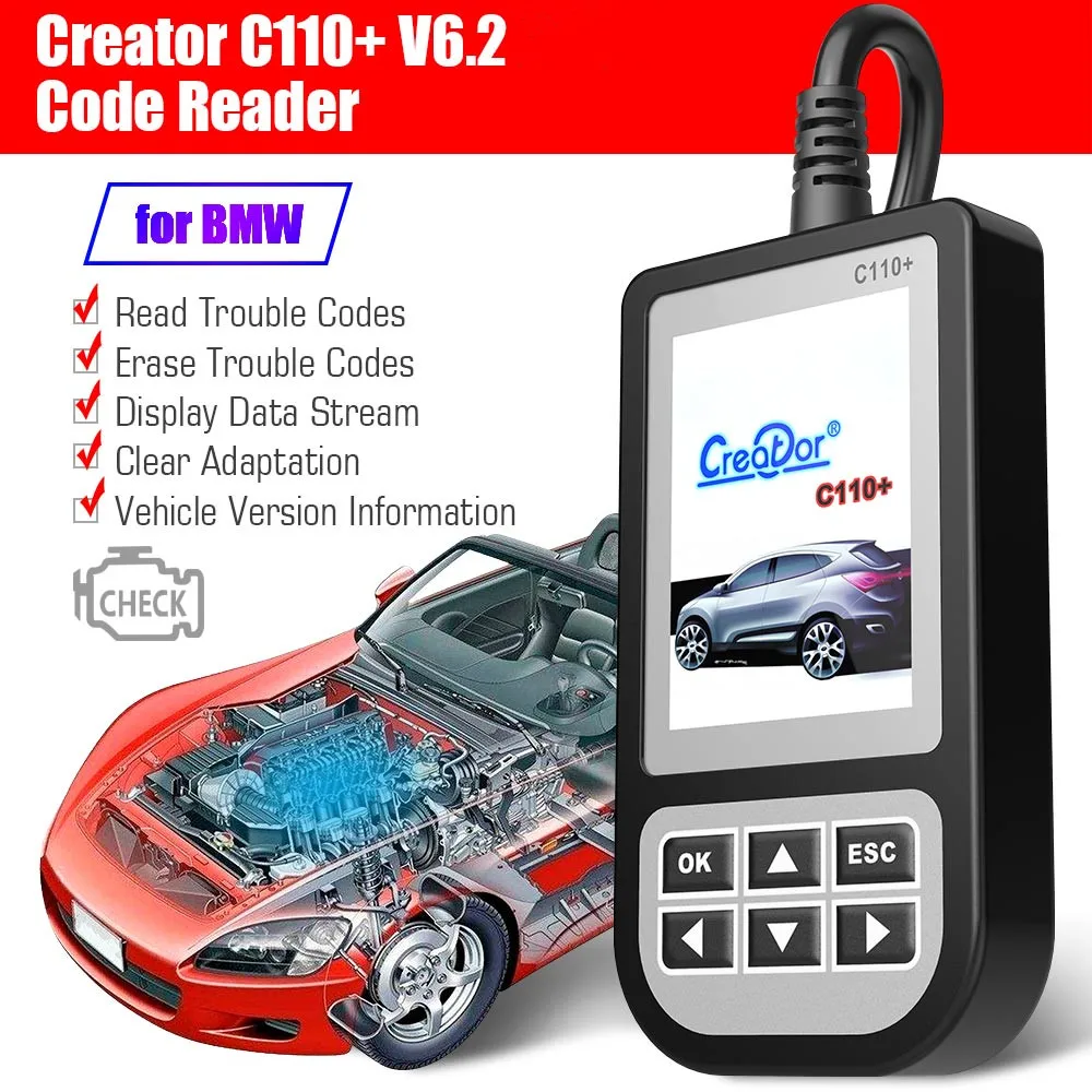 Считыватель кодов Creator C110 + V6.0 для BMW|Электрические тестеры и щупы| |