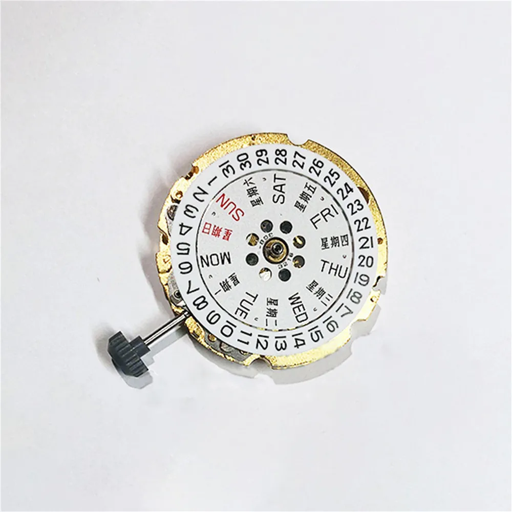 double calendar Японский часовой механизм для Miyota 8200 автоматический механизм 21 Часы с драгоценными камнями Ремонт частей двойной/один календарь - Цвет: double calendar