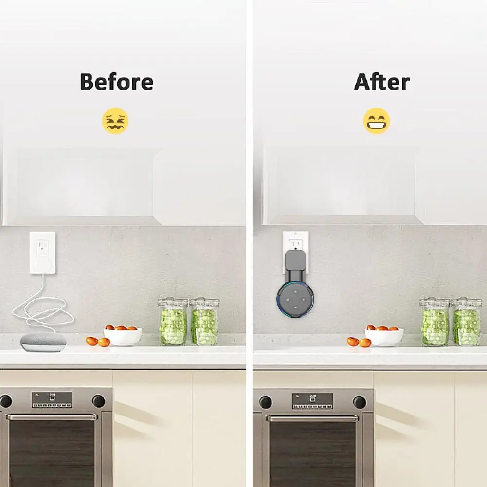 Горячая распродажа! На выходе настенное крепление Стойка вешалка для Alexa Echo Dot 3rd