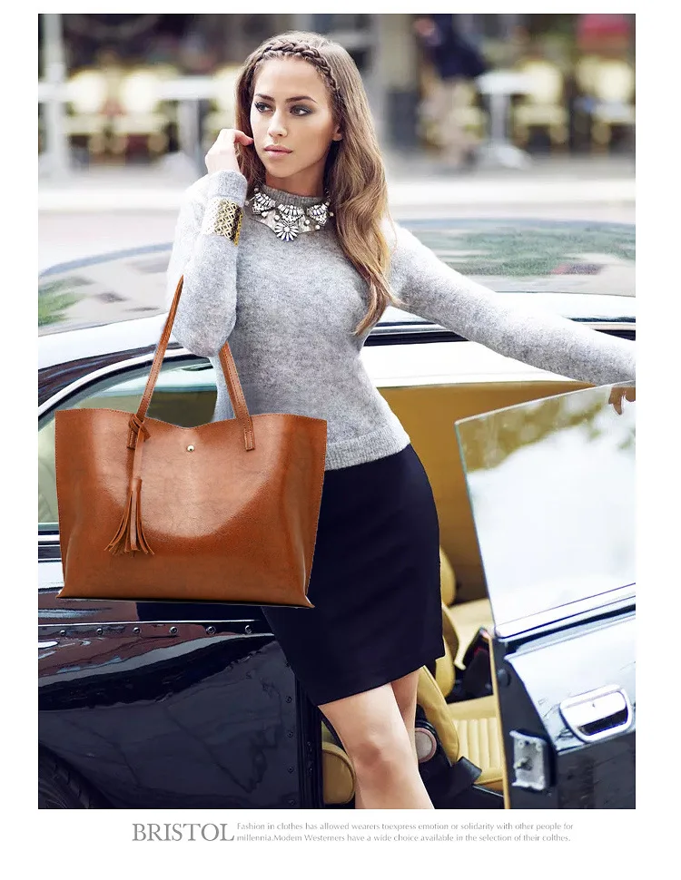 

Bags for Women Women's New Retro Oil Wax Leather Suzu Large-capacity Hand-held Shoulder Handbags Luxury Brand Handbags Purse