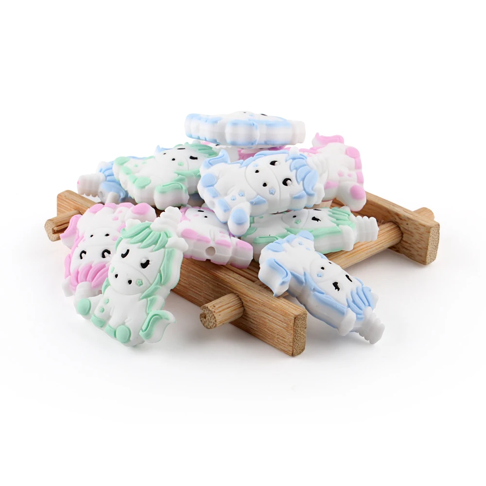 Силиконовые бусины для прорезывания зубов Keep & Grow 5 шт. милый мультяшный детский