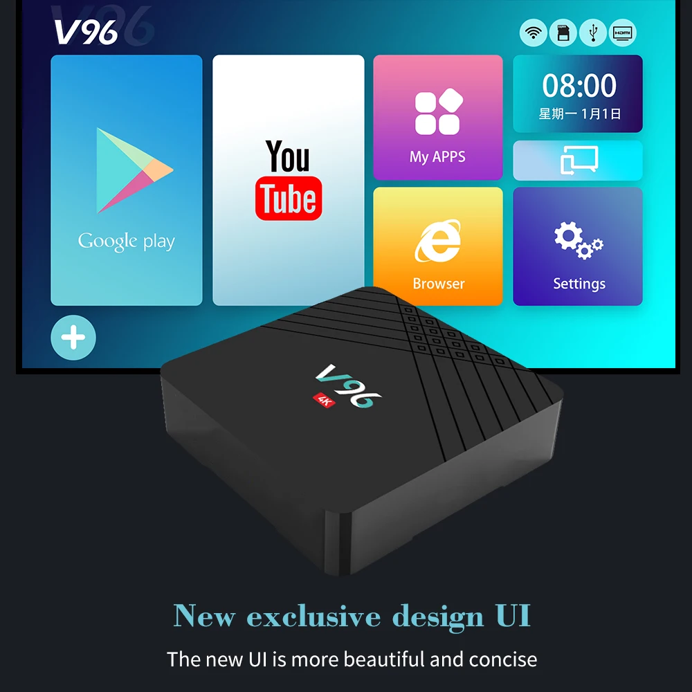 Vmade Android 9 0 Smart TV Box Allwinner H6 четырехъядерный 2 ГБ 16 android BOX 4K HD 1080P H.265 Wifi|ТВ-приставки и