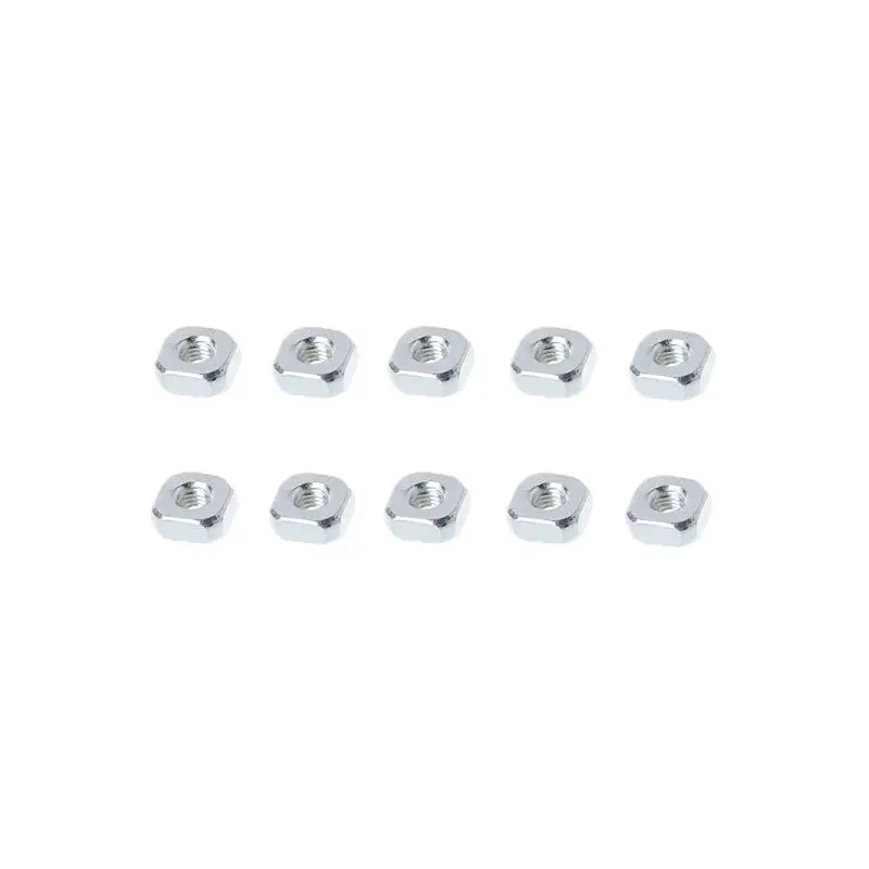 

50pcs/set GB39 Stainless Steel Square Nuts Metric Threaded Foursquare Quadrate M3 M4 M5 M6 M8 M10 6 Options 94PC