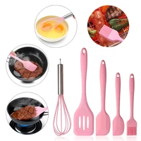 56pcs silicone beater shovel spoon spatula oil brush whisk mixer non stick silicone cookware set baking tool set kitchen