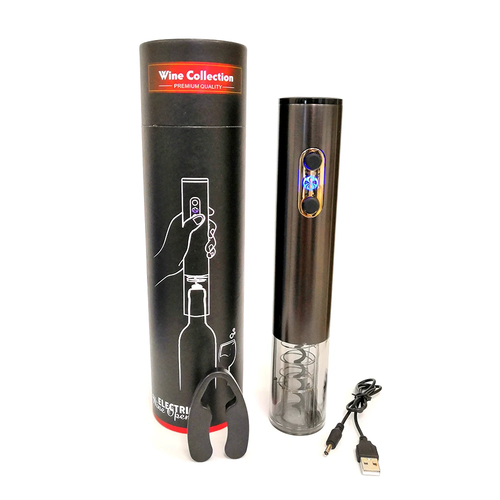 

3 In1 Electronic Wine Opener Red Wine Corkscrew Aluminum Alloy Automatic Bottle Opener With Vacuum Stopper Kitchen Bar Tool