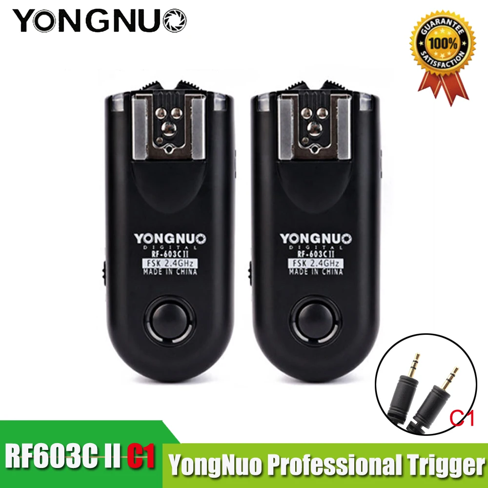 Беспроводной дистанционный триггер YONGNUO RF 603 II C1 для Canon 1100D 1000D 600D 700D 650D 100D 550D 500D 450D