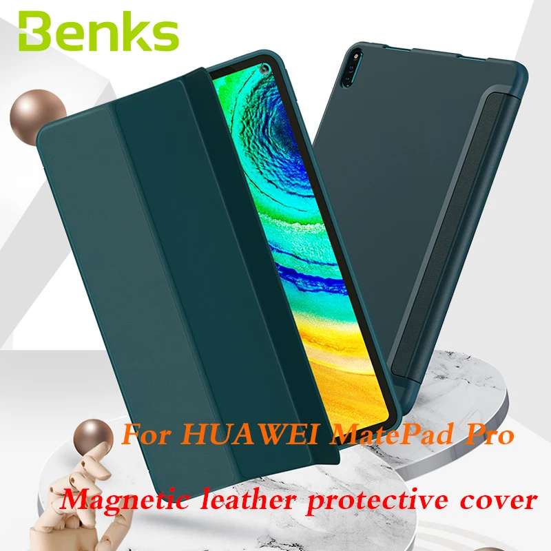 

Benks Magnetic Leather Soft Protective Cover For HUAWEI MatePad Pro 10.8 Inch Support Smart Sleeping Case Lightweight Anti-fall