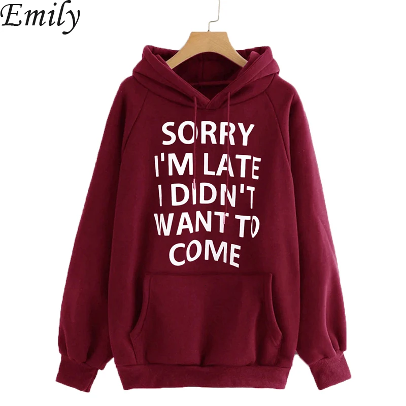 Женские толстовки с капюшоном Повседневная однотонная свободная толстовка