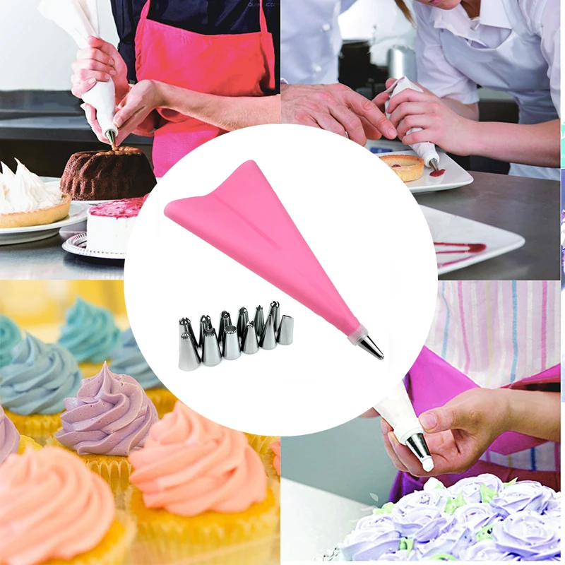 Силиконовые формы насадки для кондитерского мешка|Наборы кондитерских насадок| |
