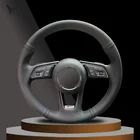 Чехол рулевого колеса ручной работы из искусственной кожи для Audi A1 (8X) Sportback A3 (8V) A4 (B9) Avant A5 (F5) Q2