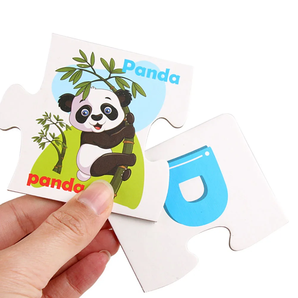 Детская Когнитивная головоломка маленькие буквы пара карт фрукты животные