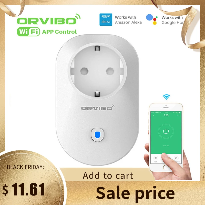 Orvibo B25 умная Wi-Fi розетка синхронизации разъем питания работает с Amazon Alexa и Google Home смартфон приложение управление Умный дом автоматизация