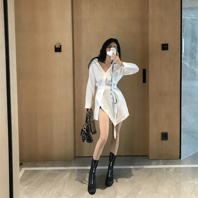 Осенние женские рубашки из шифона с 5 полосками знаменитостей тщательно