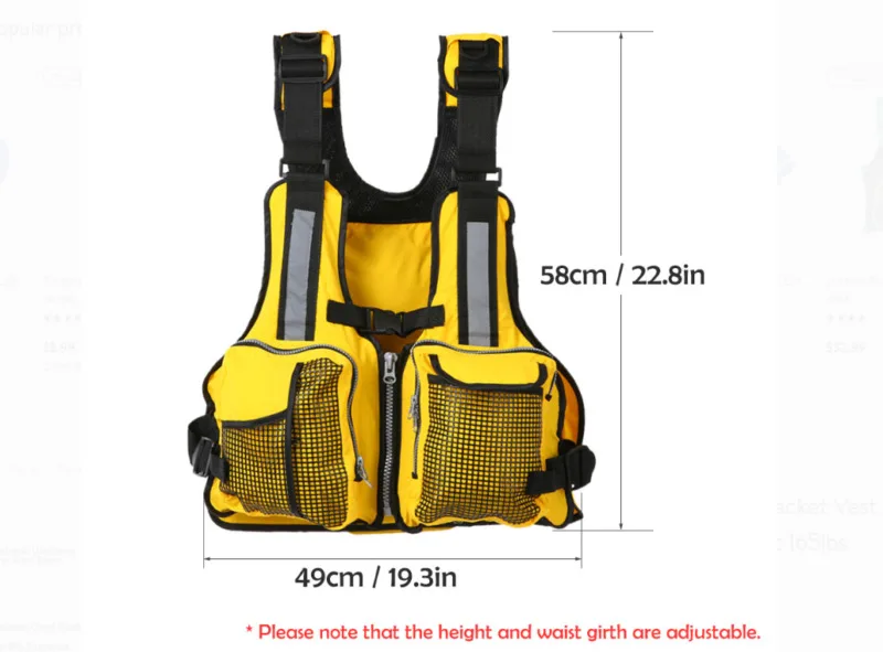 

Adult Kids Life Jacket Kayak Ski Buoyancy Aid Vest Sailing Fishing Watersport