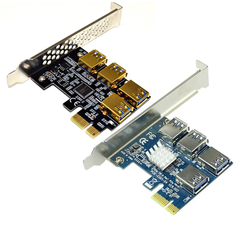 PCIE PCI E Экспресс Райзер карта 1x до 16x1 4 USB 3 0 слот усилитель концентратор адаптер для