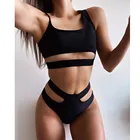 Бикини, сплошной купальник 2020, Модный Купальник для женщин, комплект из 2 предметов, женский купальный костюм, высокая талия, бикини # W