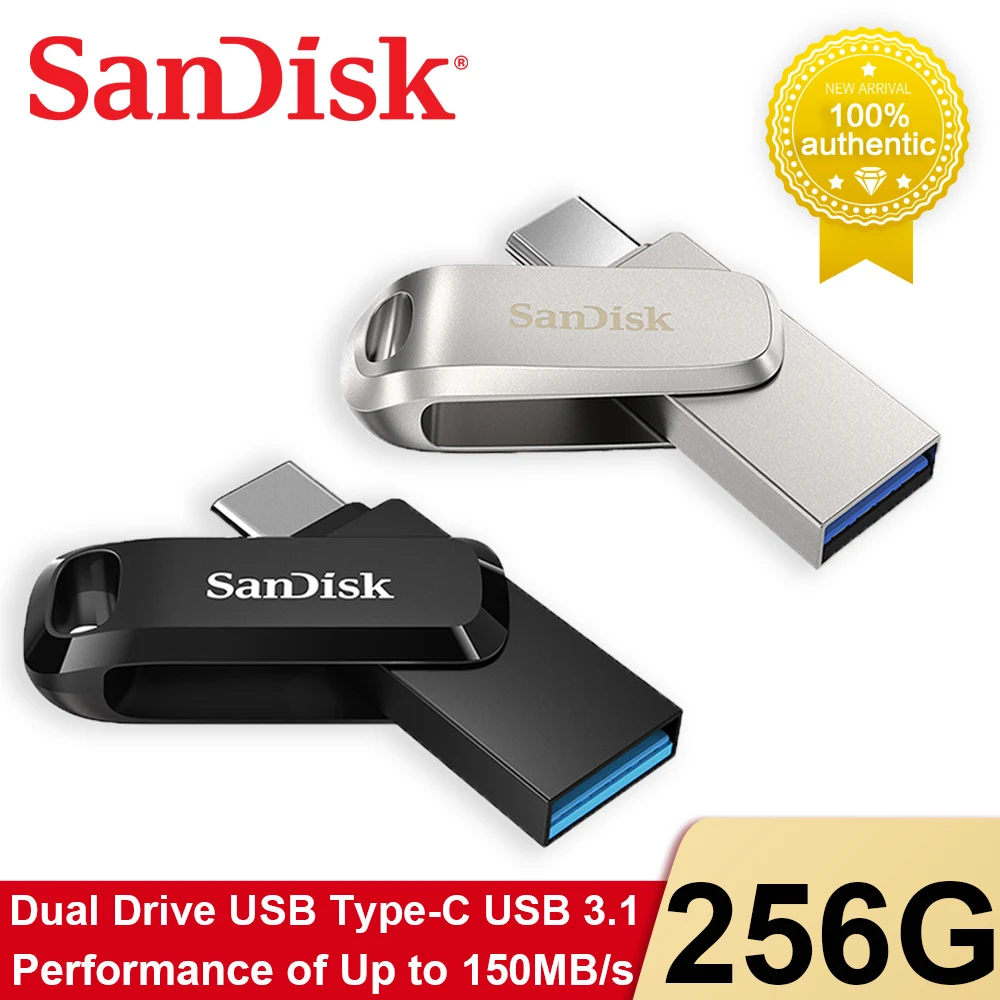 

Sandisk USB 3. 0 флеш-накопитель, OTG Type-C, 256 ГБ