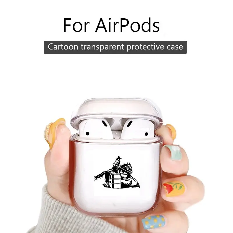 Беспроводной чехол для bluetooth гарнитуры airpods 1 2 3 из ТПУ с изображением головы
