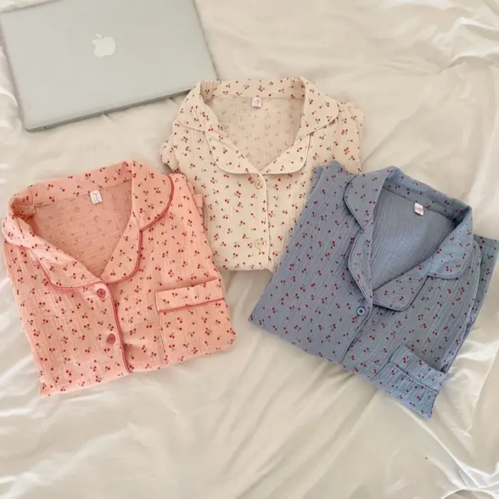 Комплект пижамный Женский из сатина и хлопка | Пижамные комплекты