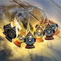 2022 new 10 led ramadan decoration for home led string light eid mubarak lantern light happy eid party decor lamps decor lamps