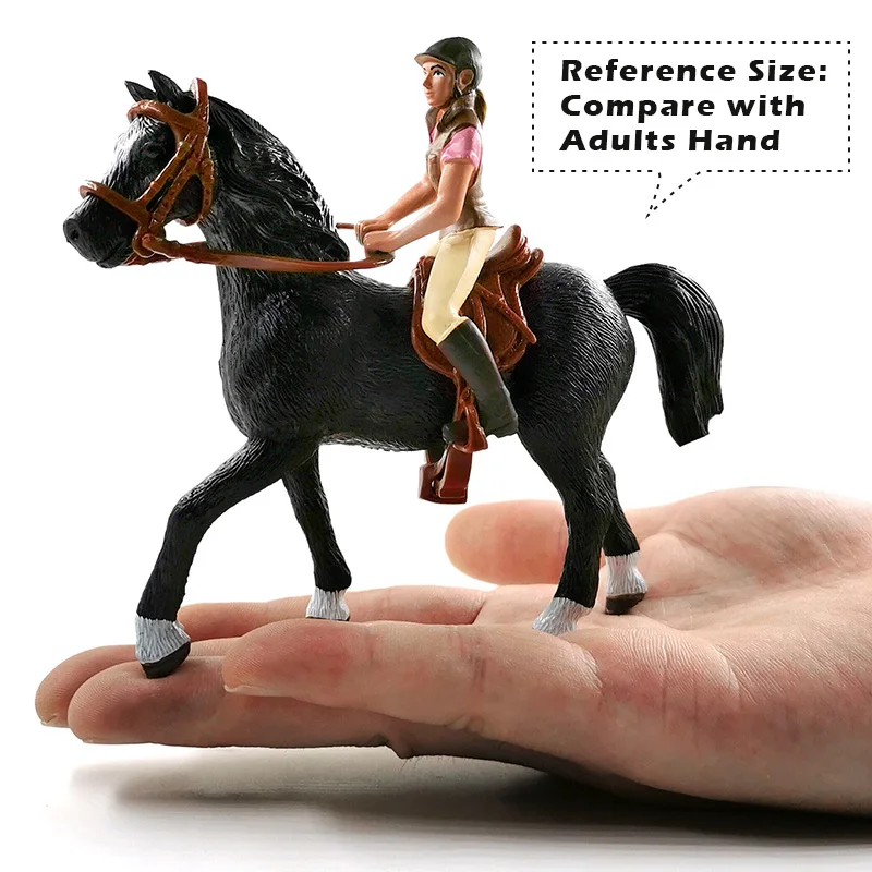 Фигурка рыцаря верховой езды рождественский подарок лошадь искусственное