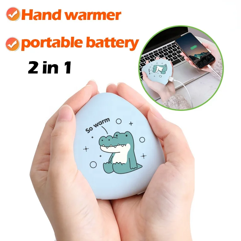 

Зимний перезаряжаемый обогреватель для рук, электрический подогреватель с USB, удобный многоразовый мини-внешний аккумулятор 2 в 1 для дома, ...