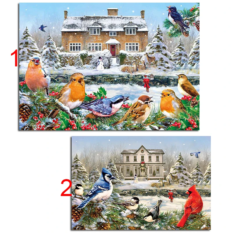 

Book Kits Pictures 5D Diy Diamond Painting Cartoon bird Cross Stitch full Square Round Diamond Embroidery for room Decor