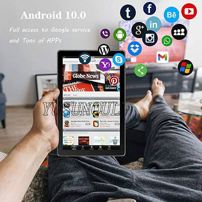 Android 10.0Q Google Certified 4G LTE Phone Call 10 inch tablet PC Octa Core Wifi GPS IPS android Tablets 10 10.1